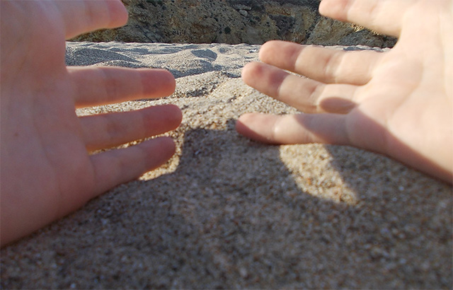 Saludo en el agua